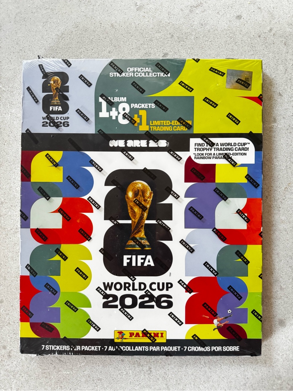 Panini Official FIFA World Cup 2026 Sticker Album 8 Packs Limited Card Sealed